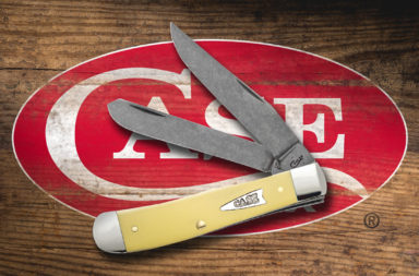 Case Yellow Synthetic Handle Stonewash Chrome Vanadium