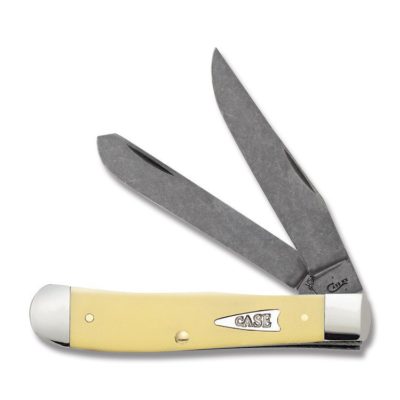 Case Yellow Synthetic Handle Stonewash Chrome Vanadium