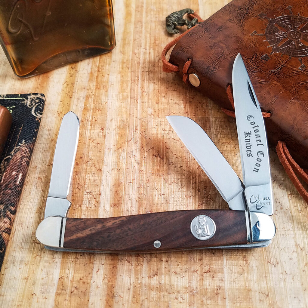 Affordable and USA-made, check out the Colonel Coon Walnut Stockman ...