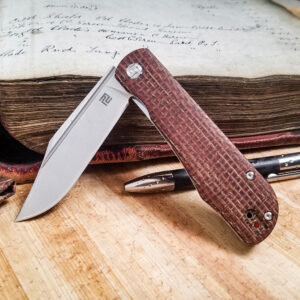 brown burlap micarta Artisan Hyperion