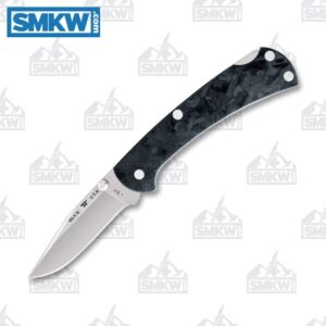 Buck 112 Slim Pro Marbled Carbon Fiber